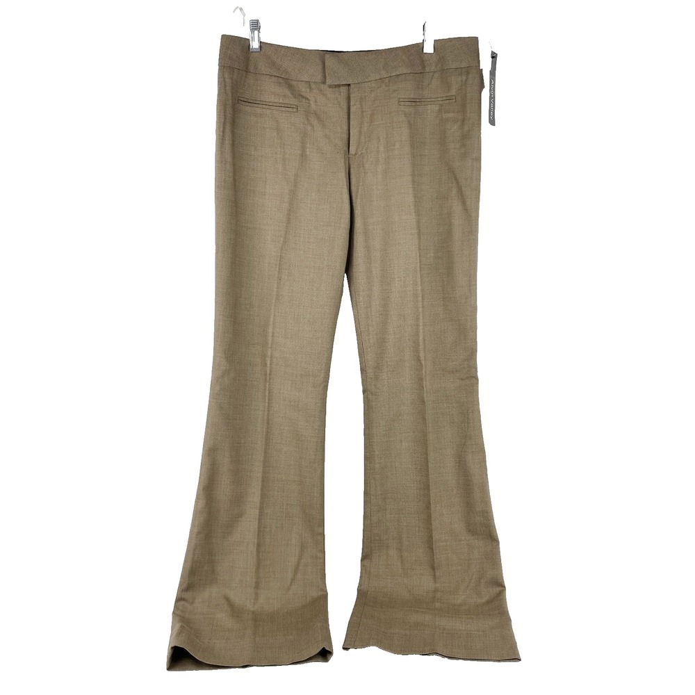NEW Alvin Valley Veronica Pants Women's 10 / 40 Wool & Silk Flare Wide Waistband